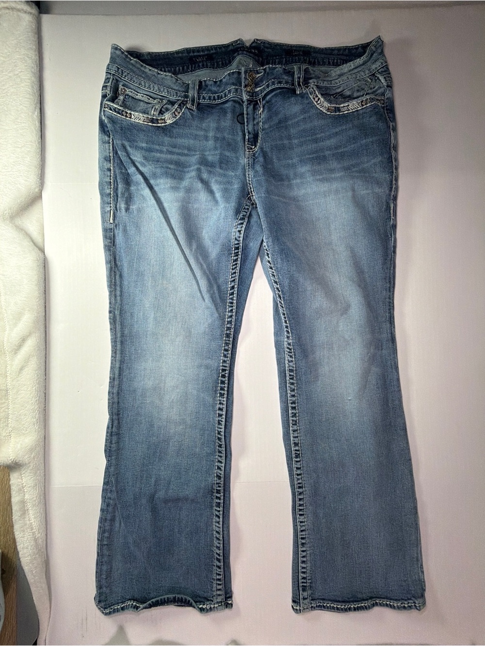 Vigoss Faded Blue Bootcut Jeans